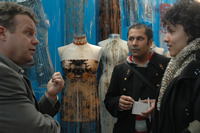 Photograph of Tony Ryan with teachers at the workshops.