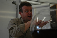 Photograph of Tony Ryan speaking at the workshops : photo - Kamina Walton.
